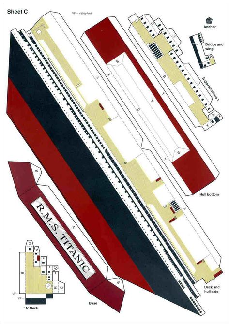 Titanic Papercraft Titanic Paper Model Free Download Paper Model Template, Titanic Model, Paper Train, Model Template, Paper Decorations Diy, Free Paper Models, Titanic Ship, Packaging Template Design, Papercraft Printable