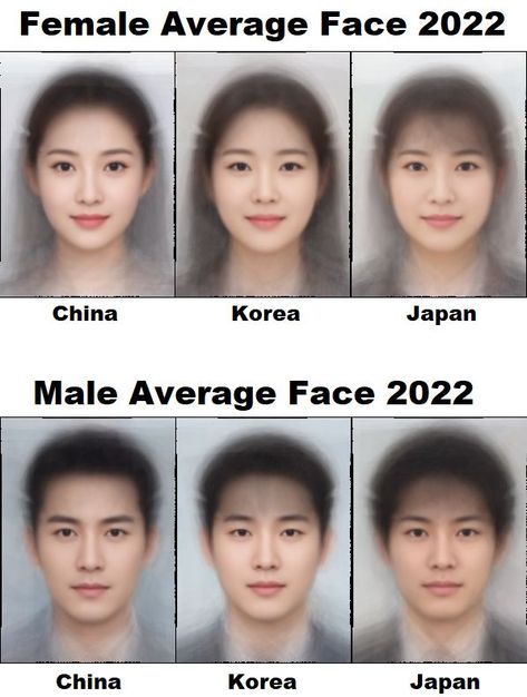 Fox Face Type Korean, Ethnicity Chart, Id Photos, Asian Skin Tone, Average Face, Korean Facial, Wide Set Eyes, Face Anatomy, Chinese Makeup