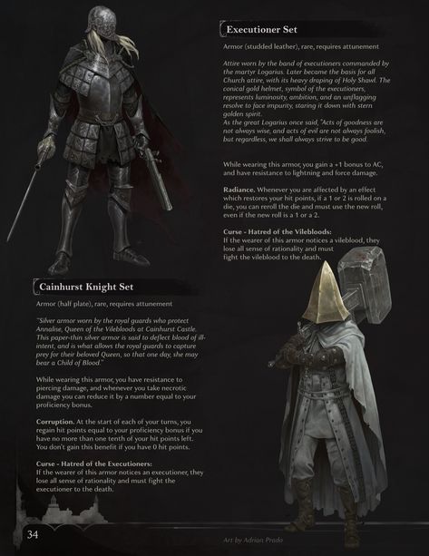 Cainhurst Knight, Dnd Bloodborne, Bloodborne Dnd, Saw Cleaver, Dark Souls Concept Art, Dungeons And Dragons 5e, Dnd 5e Homebrew, Blood Art, Video Games Funny