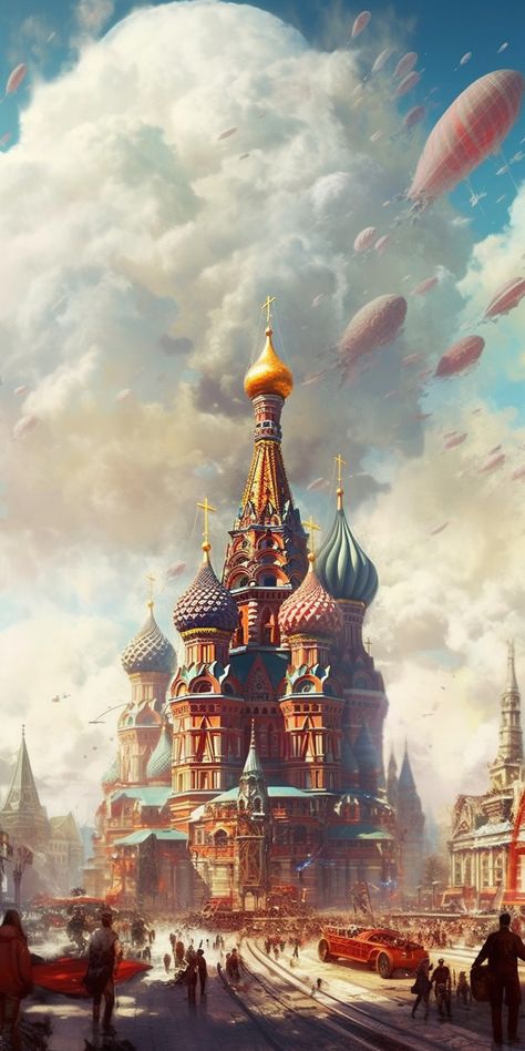 Prompt: Russia of future --ar 1:2 #ai #midjourneyart #russia #future Russia Wallpaper, Russia Landscape, Russia Aesthetic, Future Buildings, Fantasy City, Fantasy Setting, Modern Buildings, Saint Petersburg, Fantasy Landscape