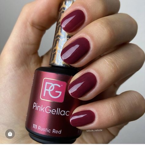 Pink Gellac, Red Pomegranate, Nails Summer, Nail Inspiration, Red T, Nails Inspo, Mani Pedi, Ruby Red, Glow Up?