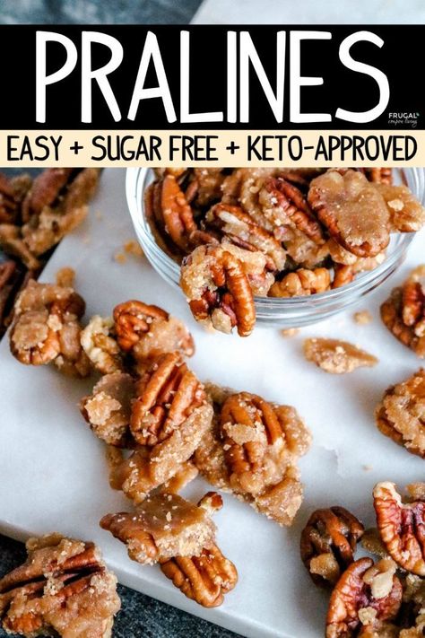 Cravings Sweets? Enjoy these keto candy ideas plus the indulge in the delicious taste of homemade pralines with this softest sugar-free Keto Caramel Pecans Candy recipe #FrugalCouponLiving #keto #ketogenic #ketoapproved #lowcarb #sugarfree #parlines #candy #candyrecipe #ketocandy #ketorecipes #ketodessert #ketodessertrecipes #pralinesrecipe #pralinerecipe #Ketogenticcandy #ketodietdessert #ketoapproved Keto Praline Pecans, Keto Pecan Pralines, Homemade Pralines, Homemade Chips Recipe, Caramel Pecans, Praline Candy, Keto Caramel, Candied Pecans Recipe, Praline Recipe