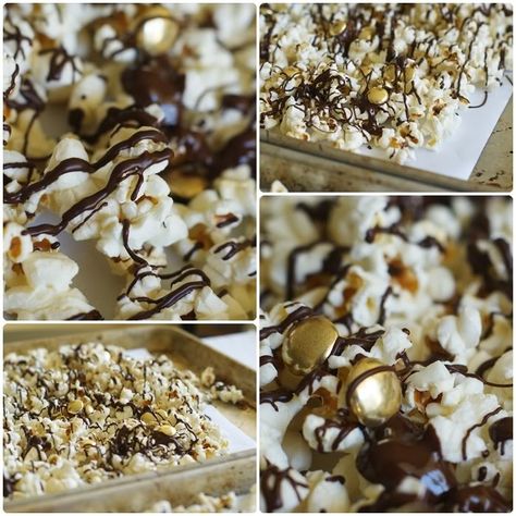 Pot 'o Gold Popcorn - Bake at 350° Pioneer Woman Blog, Hollywood Classroom, Finger Food Snacks, Gold Popcorn, Great Gatsby Theme, Decorated Cookies Tutorial, Snack Mixes, Cookie Sheets, Love Pop