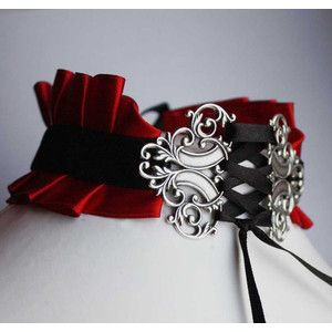 밸트,연결,끈 . Steampunk Mode, Kalung Choker, Moda Steampunk, Diy Choker, Victorian Vampire, Mode Steampunk, Neck Corset, Style Gothic, Steampunk Accessories