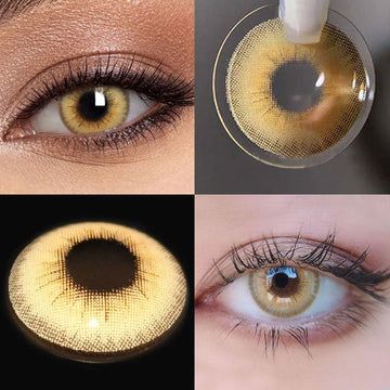 Shop the hottest colored contact lenses from Unibling, made from the highest quality that fits perfectly. Brown Contact Lenses, Best Colored Contacts, Colored Eye Contacts, Cosmetic Contact Lenses, Eye Contact Lenses, Eyes Color, Eye Makeup Pictures, Colored Contact Lenses, Aesthetic Eyes