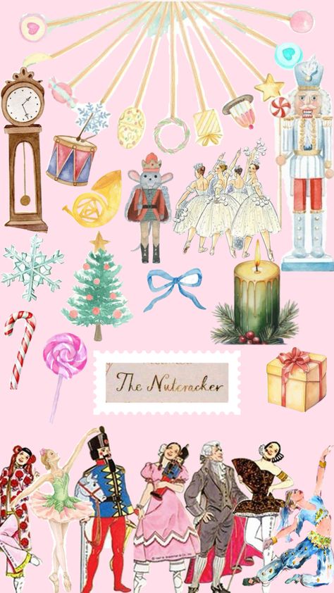 The NUTCRACKER 🎄 🩰 🎄 Nutcracker Screensaver, The Nutcracker Christmas Aesthetic, Nutcracker Candyland, Stocking Reference, Nutcracker Background, Nutcracker Decorations Ideas, Nutcracker Christmas Aesthetic, Candyland Nutcracker, Nutcracker Scene