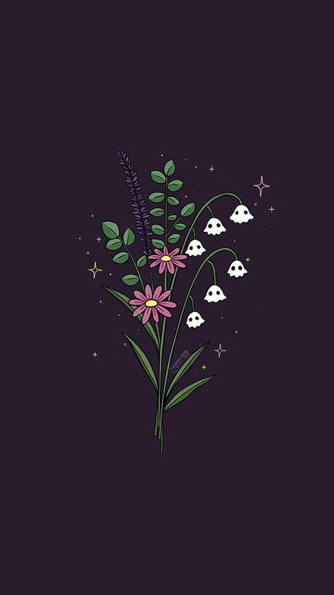 cute ghost halloween aesthetic wallpaper D&d Wallpaper Iphone, Witch Iphone Aesthetic, Rainbow Ghost Wallpaper, Ghost In Flowers Wallpaper, Cute Ghost Lockscreen, Cute Fall Paintings Aesthetic, Kawaii Spooky Wallpaper, Cute Halloween Art Aesthetic, Spring Halloween Wallpaper