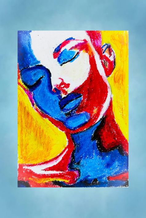 Tried my best this is drawn with oil pastel only red yellow blue white black colour shades are used oil pastel art follow my Instagram ❄️ Oil Pastel Shading, Oil Pastel Colours, Pastel Girl, Pastel Red, Colour Shades, Oil Pastel Paintings, Oil Pastel Art, Oil Pastels, Blue White And Black