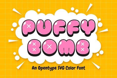 Puffy Bomb Font | Free Download on Freepik Sports Templates, Resume Maker, Logo Psd, Free Business Card Mockup, Technology Icon, Image Icon, Font Free, Business Card Maker, Flyer Maker