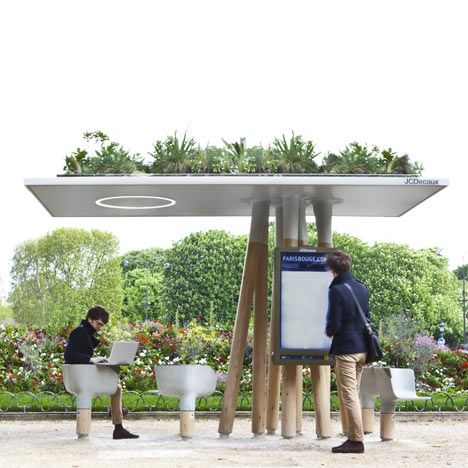 Mathieu Lehanneur, Bus Stop Design, Urban Furniture Design, Rooftop Gardens, Café Design, Bus Shelters, Design Websites, Exhibition Stand Design, Urban Furniture