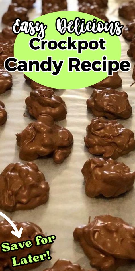 Easy Crockpot Candy Crockpot Candy Recipes Trisha Yearwood, Crockpot Snack Recipes, Crockpot Candy Recipes Christmas, Slow Cooker Candy Recipes, Easy Crockpot Candy, Crockpot Christmas Candy, Holiday Crockpot, Crock Pot Candy, Crockpot Snacks