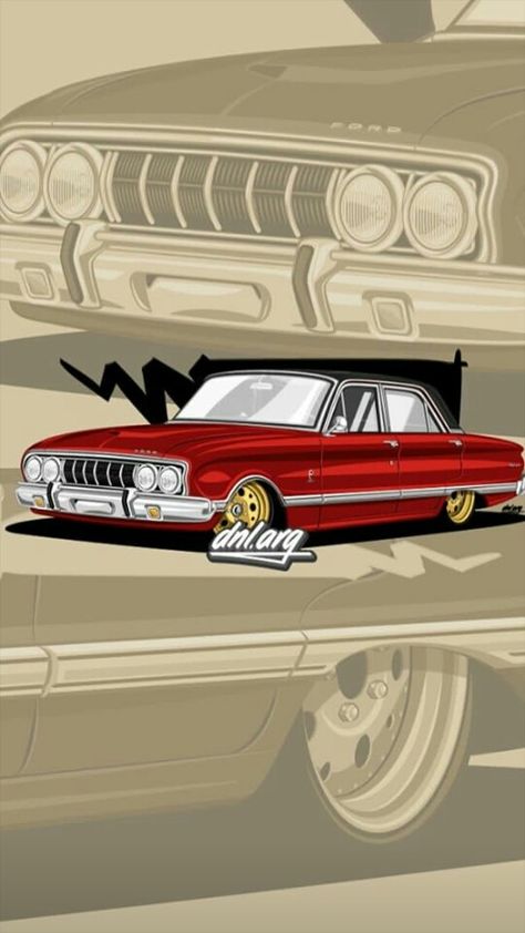 Ford Falcon Dibujo, Street Tattoo, Vw Art, Hot Rods Cars Muscle, Ford Sierra, Go Car, Ford Falcon, American Motors, Hot Rods Cars