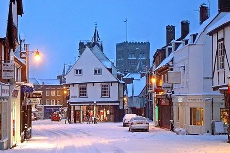 St Albans, Hertfordshire, England Christmas In England, Visit Wales, Snow Pictures, St Albans, Location Inspiration, County House, England And Scotland, Wales England, British Isles