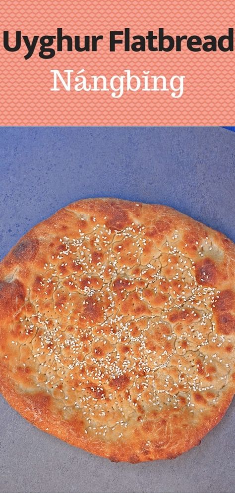 All Purpose flour - 1 cup Whole wheat flour - 1/2 cup Active dry yeast - 1 tsp Sugar - 1 tsp Salt - 1 tsp Water - 1/2 cup to 3/4 cup Oil - 1 TBSP plus 2 tsp Sesame seeds - to sprinkle on top Uyghur Recipes, Uyghur Food, Naan Bread Recipe, Open Sandwich, Bread Tags, Fantastic Recipes, Soft Bread, Homemade Bread Recipes Easy, Best Bread Recipe