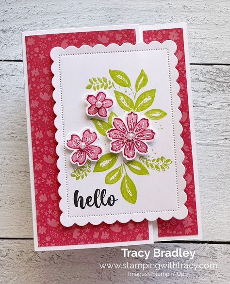 Stampin' Up! Petal Park Bundle - Stamping With Tracy Su Petal Park, Su Petal Park Cards, Petal Park, Petal Park Su, Stampin Up Petal Park Cards, Stampin Up Petal Park, Petal Park Stampin Up Cards, Handmade Greeting Card Designs, Card Sketches Templates