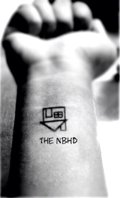 The NBHD Nbhd Tattoo Ideas, The Neighbourhood Tattoo Ideas, Nbhd Tattoo, The Nbhd Tattoo, The Neighborhood Tattoo, Neighbourhood Tattoo, The Weeknd Tattoo, The Nbhd, Native Tattoos