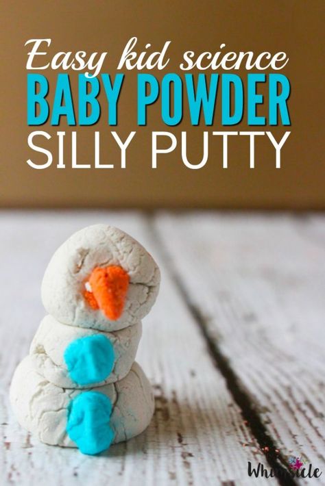 Fun silly putty activity that only needs two ingredients. I bet you didn't know you can make putty from baby powder! Cookie Bt21, Baby Powder Uses, Entertaining Toddlers, Homemade Face Paints, Diy Kid Activities, Homemade Paint, Educational Play, Easy Toddler Activities, Baby Sensory Play