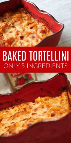 Easy Baked Tortellini with Only 5 Ingredients! This one pan recipe is the perfect back to school dinner ideas for families! It's simple with only a few basic ingredients! #passion4savings #onepot #recipes #dinner #easy #simple Low Income Dinner Recipes, Back To School Recipes Dinner, Simple Tortellini Recipes, Easy Pasta Recipes Few Ingredients, Healthy Tortellini, Cosy Recipes, Easy Baked Tortellini, School Dinner Ideas, Back To School Dinner Ideas