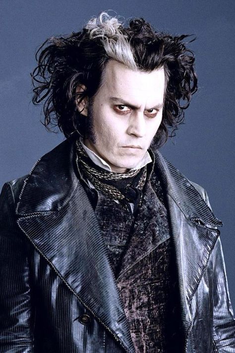 Short Bob Curly, Black Color Hair, Highlight Black, Wigs For Men, Johnny Depp Characters, Curly Synthetic Wig, Circus Characters, White Highlights, Halloween Wigs