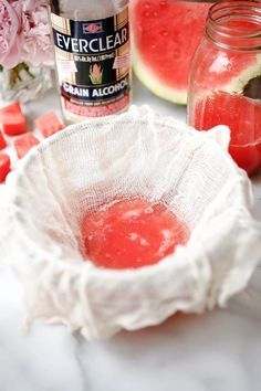 Recipe: Watermelon Negroni — Everclear® | The Kitchn Watermelon Moonshine Recipe With Everclear, Everclear Recipes, Watermelon Moonshine Recipe, Homemade Booze, Peach Moonshine, Drink Games, Watermelon Moonshine, Moonshine Recipe, Negroni Recipe