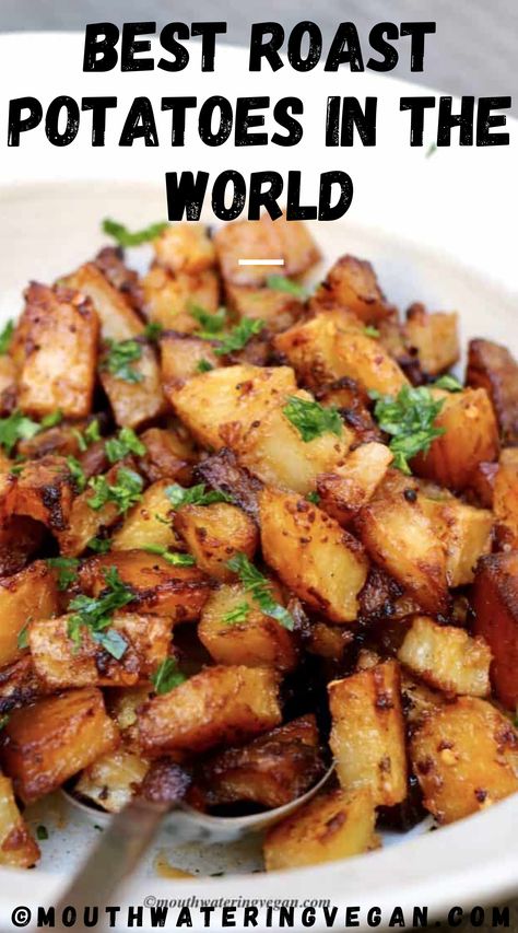 Potato Marinade, Potato Squares, Cooking Potatoes, Spicy Vegan Recipes, The Best Roast, Best Roast Potatoes, Buttery Potatoes, Best Roast, Bbq Potatoes