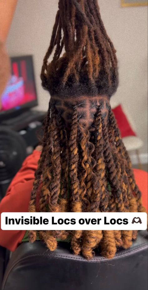 Invisible Locs Over Locs, Locs Over Locs, Dreads Black Women, Invisible Locs, Loc Nation, Locks Hair, Short Locs, Different Braids, Luxurious Hair