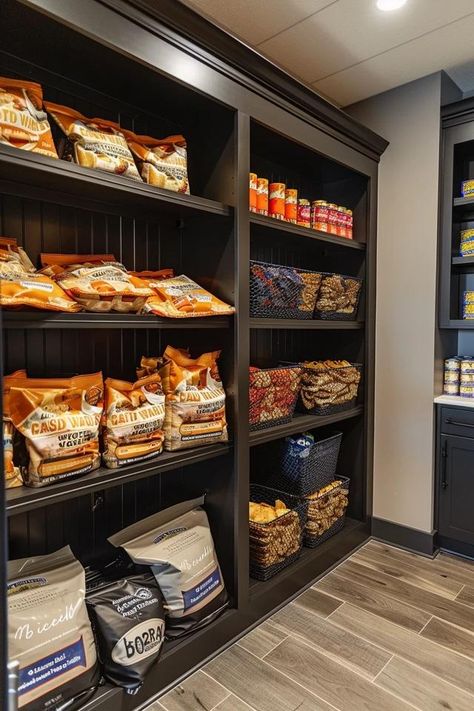 How To Organize Bags Of Chips: Pantry Storage Hacks Organize Chips In Pantry, Pantry Chip Bag Organization, Chips Organization Ideas, Snack Station, Cereal Storage, Snack Organizer, Creative Storage Solutions, Pantry Shelf, Creative Storage