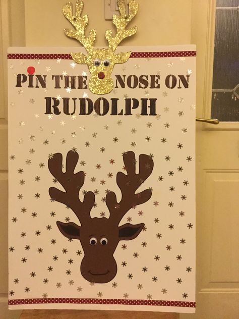 Shipston Primary - Pin the Nose on Rudolph game  >:o) Pin The Antlers On The Deer Game, Pin The Nose On Rudolph, Christmas Fare, Pta Ideas, Reindeer Games, Festival Ideas, Room Mom, Holiday Games, Winter Event