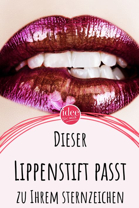 Lippenstifte peppen jedes Make-up oder Outfit auf und lassen die Lippen erstrahlen. Doch welche Lippenstift-Farbe passt am besten zu Ihrem Sternzeichen? Wir verraten es. #ideefuermich #idfm #sternzeichen #lippenstift #astrologie Make Up, Makeup, Pink