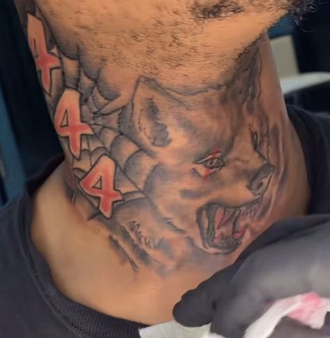 Middle Of Neck Tattoo, Middle Neck Tattoo, Middle Neck Tattoo Men, Front Neck Tattoos For Men, Neck Tattoo Men, Neck Tattoos For Men, Calf Sleeve Tattoo, Man Tattoos, Front Neck Tattoo