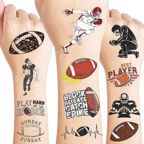 Amazon.com: Football Temporary Tattoos Sticker for Kids Birthday Party Supplies Decorations Party Favors 81PCS Tattoo American Rugby Fans Cheerleaders Themed Cute Kids Boy Girls Gifts Ideal School Prizes : Toys & Games Ideas For Football Party, Toddler Birthday Party Themes, Adult Birthday Favors, Cute Party Favors, Cheerleader Gifts, Carnival Gift, Football Party Supplies, Olympic Theme, Football Theme Party