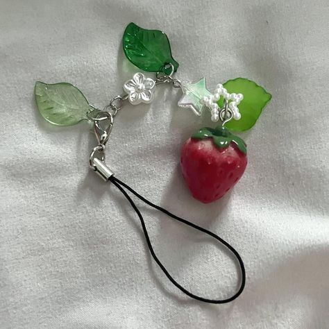 keychain / phone charm https://depop.app.link/ntMjq4w1Lzb Cute Keychain Charms, Key Charms Keychains, Cute Phone Charms Ideas, Diy Charms Keychain, How To Make A Phone Charm, Cute Keychain Ideas, Phone Charms Diy, Phone Charm Ideas, Charm Bracelet Ideas