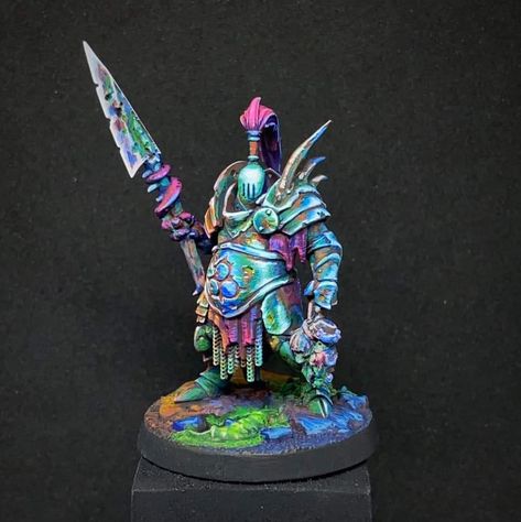 Maggotkin Of Nurgle Paint Scheme, Non Metallic Metal Painting, Maggotkin Of Nurgle, Warhammer Wood Elves, Painting Figurines, Warhammer Armies, Warhammer Painting, Dnd Crafts, Dnd Mini