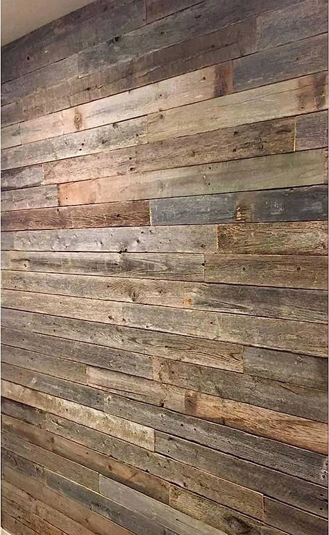 Amazon.com: Rockin' Wood Real Wood Nail Up Application Rustic Reclaimed Naturally Weathered Barn Wood Accent Paneling Board Planks for Home Walls, 8 Square Feet : Tools & Home Improvement Barnwood Paneling, Barn Board Wall, Reclaimed Wood Paneling, Wood Plank Walls, Shed Interior, Wood Nails, Barnwood Wall, Reclaimed Wood Wall Art, Wood Accent Wall