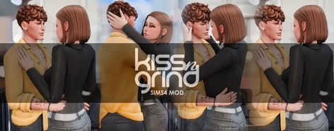 SIMS4 MOD | Kiss-n-Grind 1.6 Waved Kiss | Patreon Sims4 Mod, New Mods, Sims4 Clothes, Dance Club, Cc Sims, Couple Dancing, Sims 4 Cc Finds, Add Ons, Sims 4 Mods