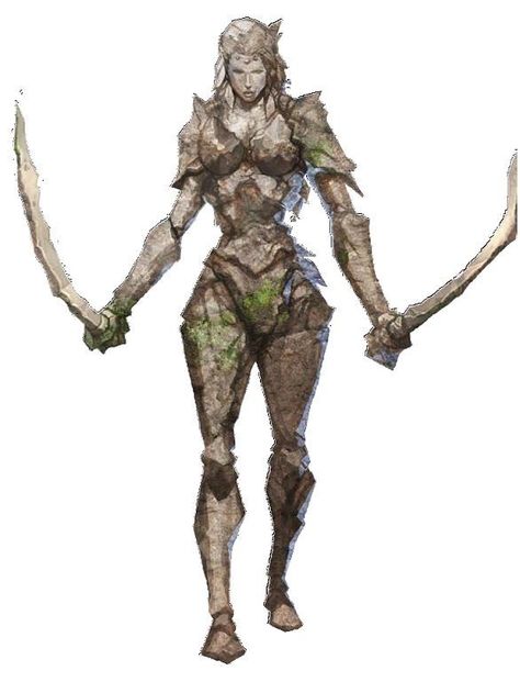 Golem de Pedra - Rainha Female Earth Elemental, Stone Genasi, Earth Elemental Female, Earth Golem, Stone Golem, Earth Genasi, Earth Elemental, Fantasy Races, Dungeons And Dragons Characters