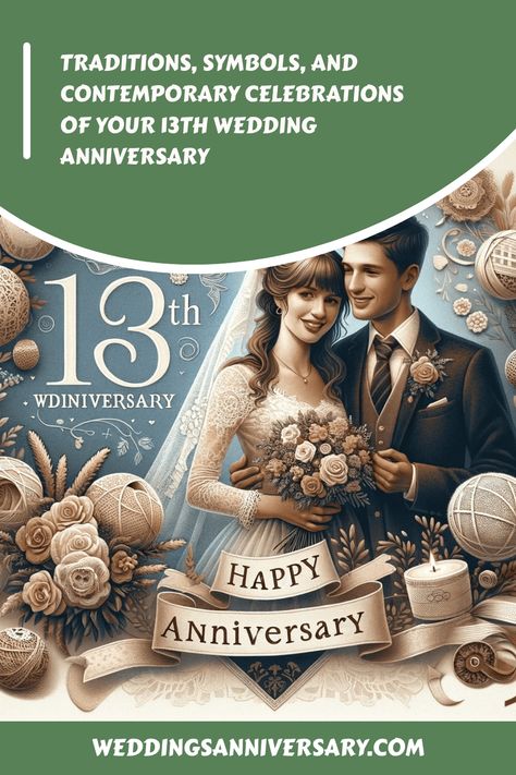 Embark on a journey through the lace and textiles that symbolize the intricate beauty of 13 years together. From traditional gifts to modern twists, discover how to celebrate your 13th anniversary in style. #13thAnniversary #LaceAnniversary #ModernLove #AnniversaryIdeas #CelebrateLove Wedding Anniversary Traditions, 13 Anniversary, 13 Year Wedding Anniversary, Anniversary Traditions, Wedding Anniversary Gift Ideas, Anniversary Diy, 13th Anniversary, Joyous Celebration, Modern Love