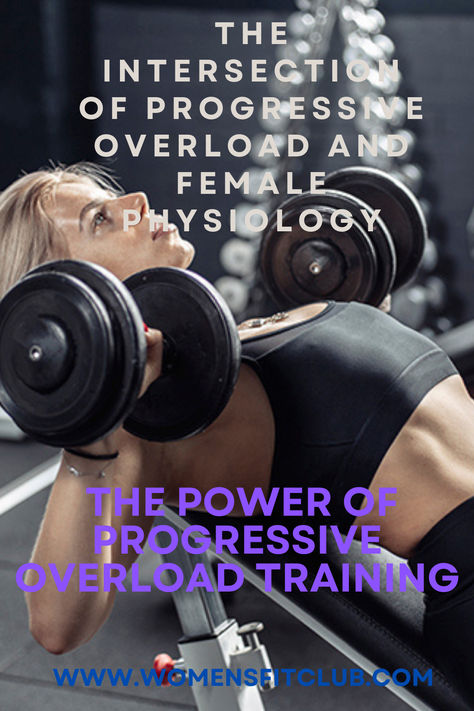 Informative guide to the progressive overload principle for women, featuring tips on gradually increasing weight, reps, or intensity in workouts. The post highlights how this training method promotes muscle growth, improves strength, and enhances endurance, helping women achieve consistent fitness progress over time.