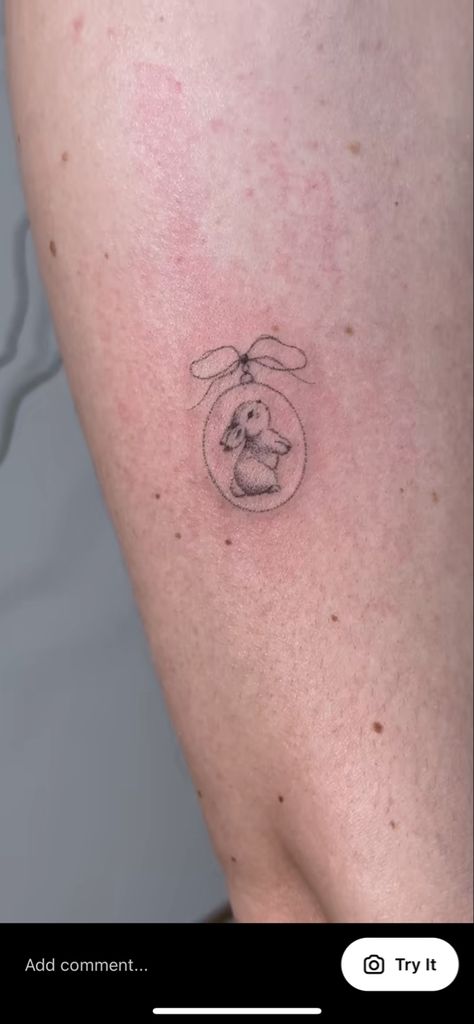 Realistic Bunny Tattoo, Tiny Rabbit Tattoo, Dainty Bunny Tattoo, Angel Bunny Tattoo, Two Bunnies Tattoo, Minimalist Bunny Tattoo, Little Bunny Tattoo, Cute Bunny Tattoo, Divine Tattoos