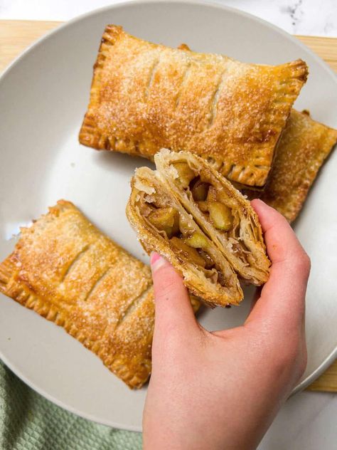 Gluten Free Apple Turnovers Gluten Free Phyllo Dough, Puff Pastry Apple, Gluten Free Puff Pastry, Gluten Free Apple, Apple Turnovers, Dairy Free Dinner, Gluten Free Bakery, Phyllo Dough, Cooked Apples