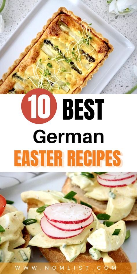 It's time to celebrate Easter with a new kind of cuisine. These delicious German Easter Recipes are a great way to please the whole family with a new twist. You can even make them any time of the year. If you love pastries, baked goods, and eggs, you need to check out the Best German Easter Recipes. German Appetizers, Best German Food, Easy German Recipes, German Easter, German Food Authentic, German Baking, Easter Dinner Recipes, Austrian Recipes, Easter Food