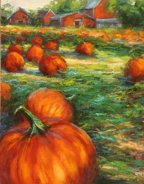 Fall Oil Pastel Art, Halloween Hay Bales, Wisconsin Landscape, Hay Bale Art, Pastel Artists, Pumpkin Paintings, Famous Characters, Pumpkin Patches, Pastel Paintings