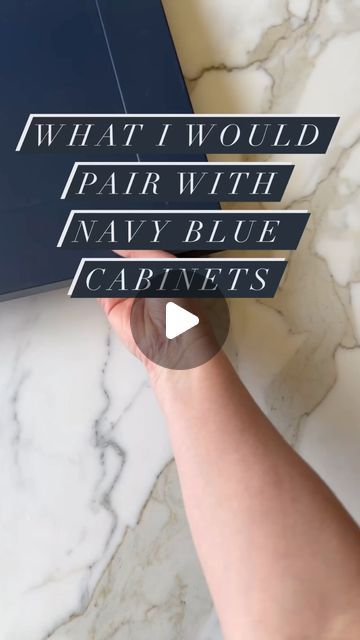 Amy Sadler | Paint Color Consultant and Faux Finisher on Instagram: "Navy Blue Cabinets?   Part 2   Don’t be afraid to try it on your kitchen cabinets but if you want to test the waters start in a bathroom or a laundry room first!   First, save this and follow me for more paint color inspiration!   Here are some beautiful @benjaminmoore shades that complement navy blue in a fun, colorful way!   Here’s your palette pairing guide:   Natural Wicker, this soft, Sandy Hue is the perfect counterbalance to the deep tones of the navy blue. Natural wicker brings a light, airy feel to your kitchen or bathroom, creating a serene and balanced atmosphere. That’s both inviting and stylish.  This would also make a beautiful cabinet color!   Conch Shell, It’s a subtle peachy pink that adds a touch of warm Wall Color For Navy Cabinets, Navy Vanity Bathroom Ideas Paint, Navy Blue Vanity Bathroom Wall Color, Paint Colors That Go With Navy Cabinets, Sage And Blue Kitchen, Navy Pink Kitchen, Navy Cabinets Laundry Room, Blue Navy Kitchen, Blue Vanity Bathroom Paint Colors