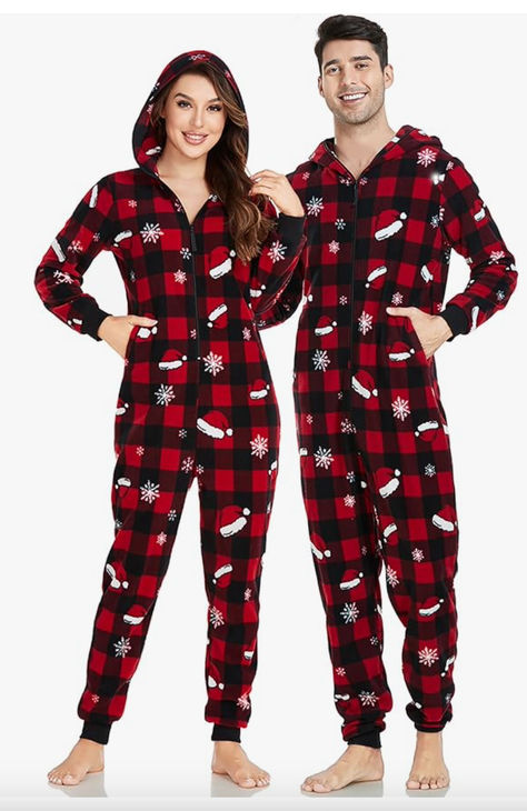 COMFY AND WARM FABRIC: These onesie pajamas are made of 100% polyester, warm, soft, lightweight. Perfect for chill weather, you will love to live in these nighties. Ultra-comfortable pajamas, offers a luxurious sleepwear and lounge wear experience for you.