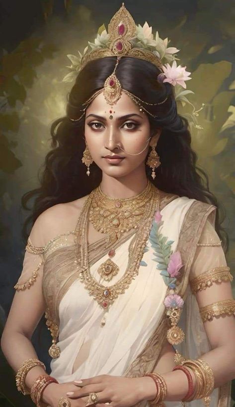 Draupadi Painting, Parvathi Devi, Kali Dance, Vrindavan Krishna, God Pics, Durga Picture, God Mother, Beautiful Glowing Skin, Bodybuilding Pictures