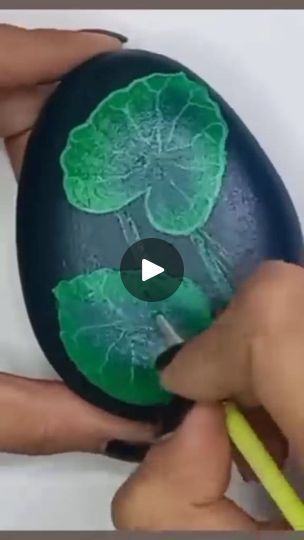 32K views · 449 reactions | One Stroke Lotus Leaf Painting on Rock 🍃 #facebookreel | Little Rocks | Tomoki Kikuya · Relaxing chatting tea time Lotus Leaf Painting, Leaf Painting, Lotus Leaves, Lotus Leaf, Rock Painting Art, Painted Leaves, Rock Art, Painted Rocks, Tea Time