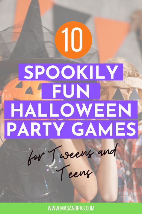 Tweens and Teens might claim they are too old for Halloween fun. But these party games might just give them a wickedly good night in! Check out these halloween party ideas for teens for a Halloween party they’ll remember #halloween #teenager #tweens #tweenpartyideas #halloweenparty Teen Halloween Party Games, Teen Halloween Party Ideas, Teenage Halloween Party, Halloween Party Ideas For Teens, Halloween Games For Teens, Teen Birthday Party Games, Teen Halloween Party, Party Ideas For Teens, Outdoor Halloween Parties