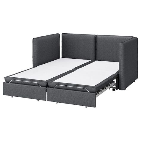 VALLENTUNA Mod sofa, 4 seat w 3 slpr sections, and storage/Orrsta/Murum light gray/white - IKEA Dark Gray, Sofa, Range, Bed