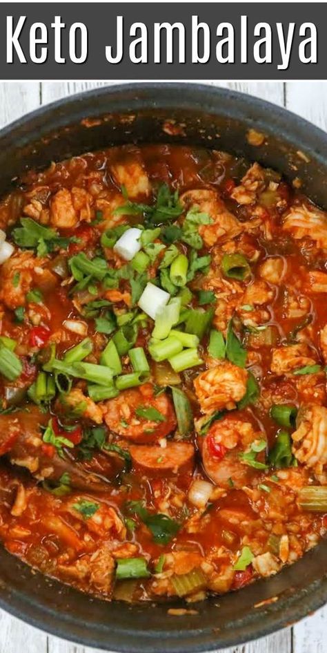 Low Carb Jambalaya Recipe, Keto Jambalaya, Desserts Keto, Breakfast Low Carb, Jambalaya Recipe, Diet Breakfast Recipes, Keto Soup, Fried Pickles, Best Keto Diet