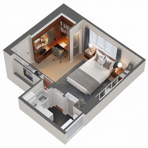 Studio Home Layout, Dividing Studio Apartment, Unique Apartment Floor Plans, Tiny Japanese Apartment Floor Plans, Two Room Apartment Layout, Studio Layout Ideas Floor Plans, Small Apartment Floor Plans Studio Apt, Studio Plans Layout, Tiny Studio Apartment Layout Floor Plans